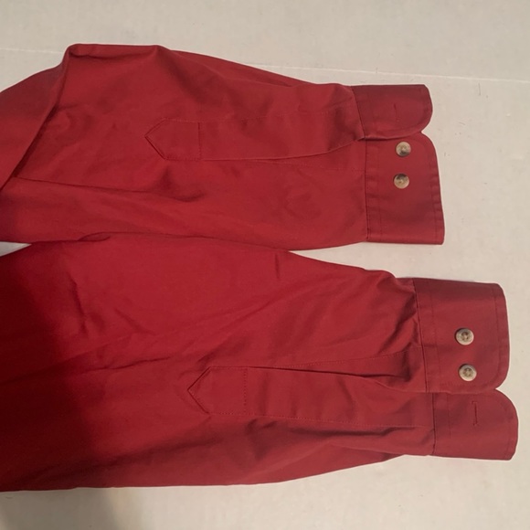 LL Bean Button Down Shirt Wrinkle Free Mens Sleeve Maroon XL Reg - Picture 6 of 9